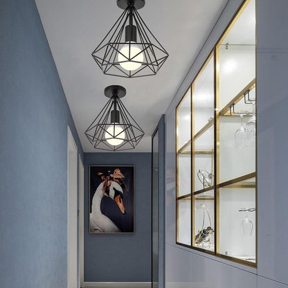 <strong>Geometrische Mini-LED-Retro-Deckenleuchte</strong> – Stilvolles Ambiente für Ihr Zuhause 1