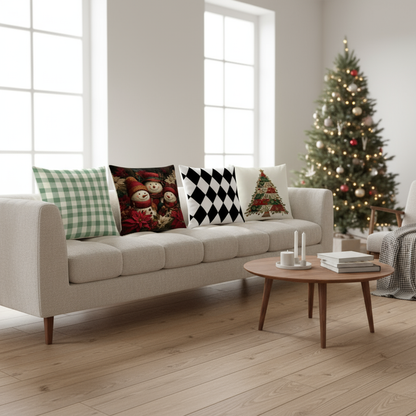 <strong>Grün-Weiß Kariert Kissenbezug 40x40</strong> – Stilvolles Design für Ihr Zuhause 1