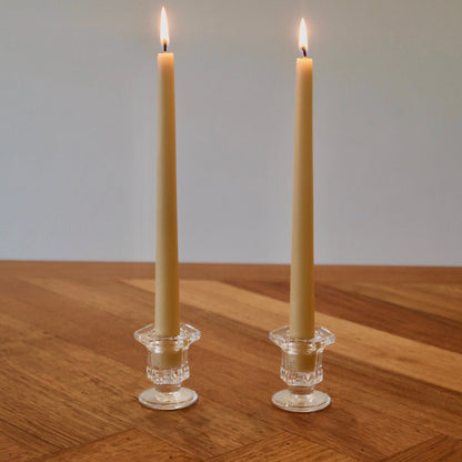 <strong>Kerzenhalter-Set Aus Glas</strong> – <strong>Elegante Atmosphäre Mit Bienenwachskerzen</strong> 1