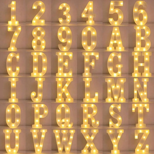 <strong>LED-Buchstabenlicht 21,8 cm</strong> – Leuchtende Dekoration für Feste und Anlässe 0