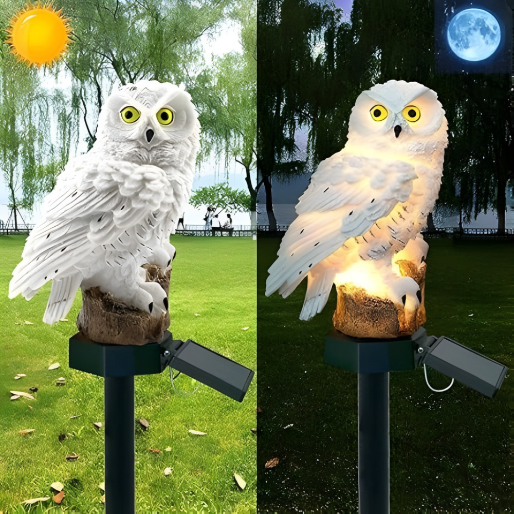 <strong>LumaOwl™ Solarbetriebene Garten-Eulenlampe</strong> – Charmante Beleuchtung für Ihren Garten 4
