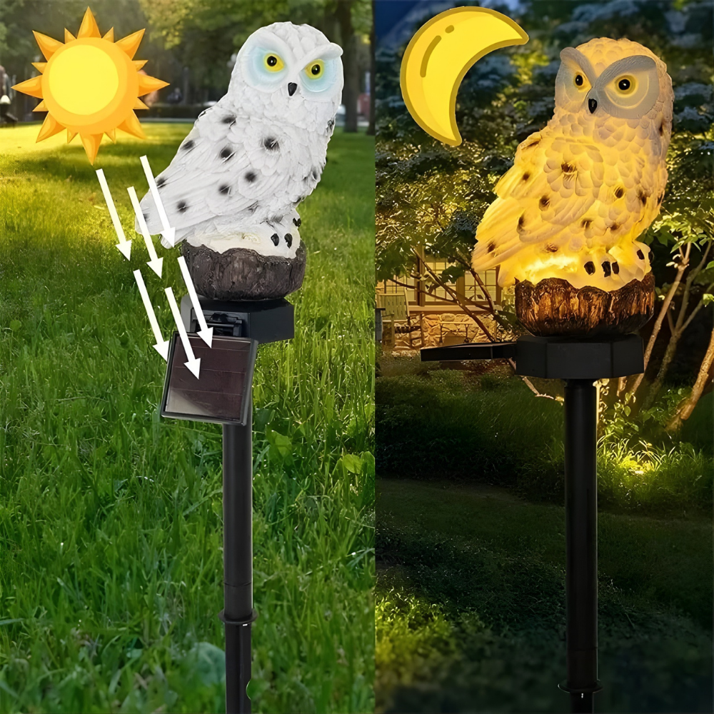 <strong>LumaOwl™ Solarbetriebene Garten-Eulenlampe</strong> – Charmante Beleuchtung für Ihren Garten 5