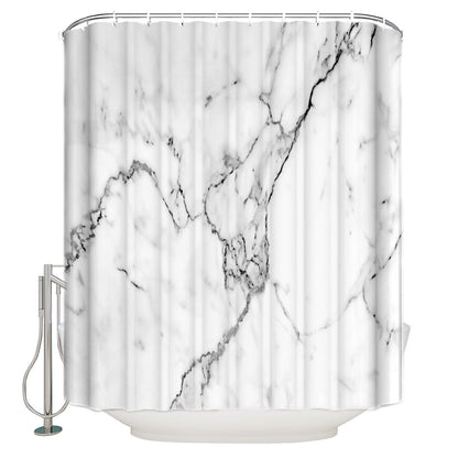 <strong>Marmor Duschvorhang Schwarz Grau – Elegantes Design für Ihr Badezimmer</strong> 4