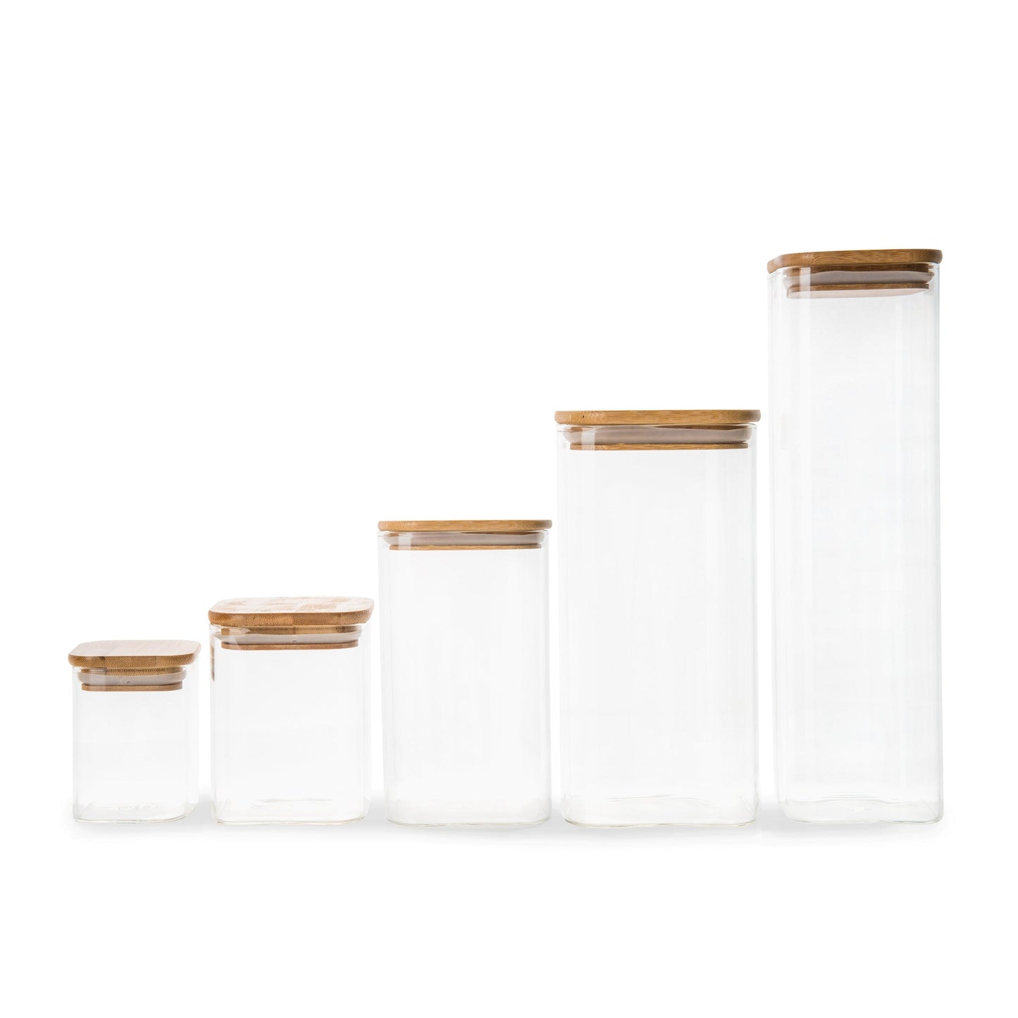 <strong>Quadratisches Vorratsglas Aus Glas Und Bambus – Praktische Aufbewahrung Für Ihre Lebensmittel</strong> 7
