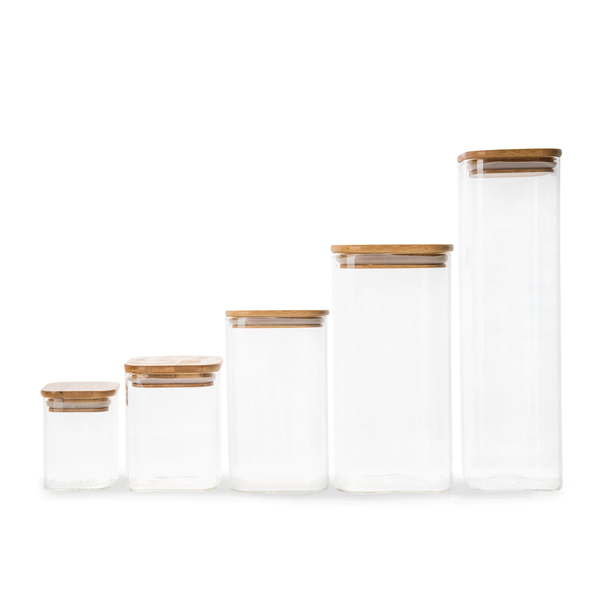 <strong>Quadratisches Vorratsglas Aus Glas Und Bambus – Praktische Aufbewahrung Für Ihre Lebensmittel</strong> 7