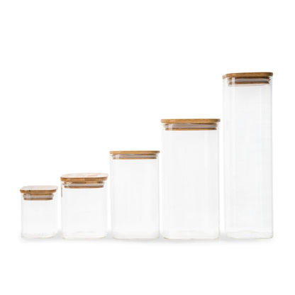 <strong>Quadratisches Vorratsglas Aus Glas Und Bambus – Praktische Aufbewahrung Für Ihre Lebensmittel</strong> 7