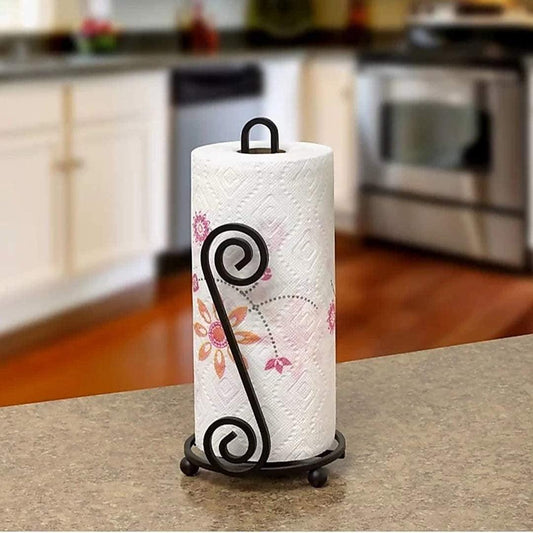 <strong>Schmiedeeiserner Hierro Küchen- und Toilettenpapierrollenspender</strong> – Stilvoller Serviettenhalter für jeden Raum 0