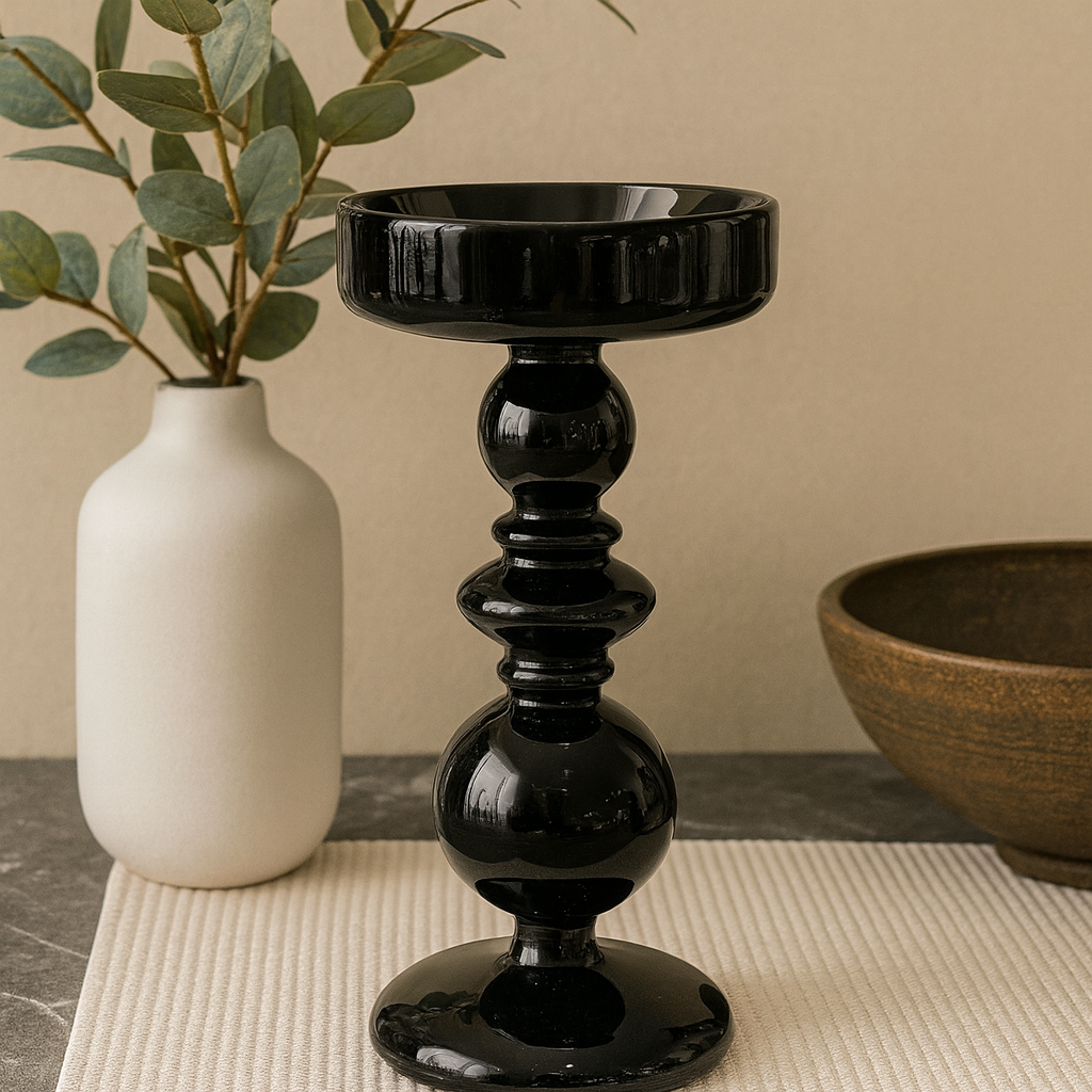 <strong>Schwarzer Keramikständer Set – Elegante Tischakzente</strong> 0