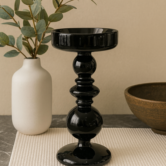 <strong>Schwarzer Keramikständer Set – Elegante Tischakzente</strong> 0