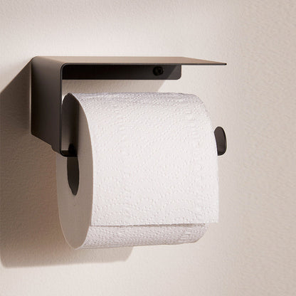 <strong>Schwarzer Toilettenpapierhalter Mit Ablage – Praktische Lösung Für Ihr Badezimmer</strong> 0
