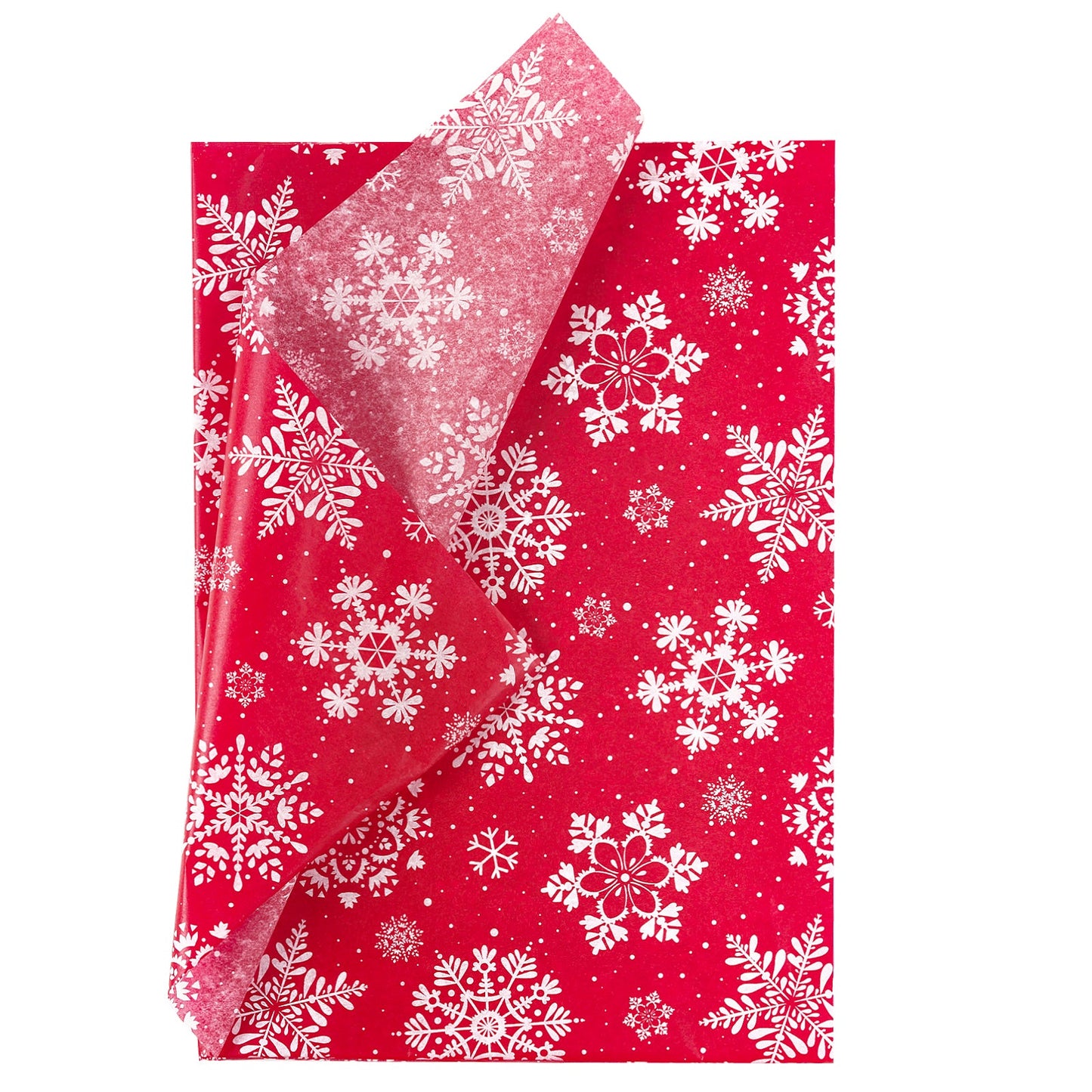 <strong>Seidenpapier Weihnachten Schneeflockenrot</strong> – Vielseitige Bastel- und Verpackungslösung 0
