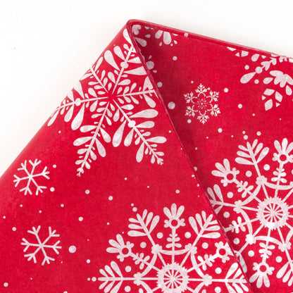 <strong>Seidenpapier Weihnachten Schneeflockenrot</strong> – Vielseitige Bastel- und Verpackungslösung 2