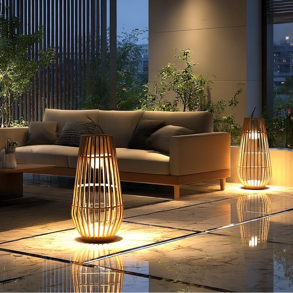 <strong>Solar-Rattan-Außenlampe</strong> – Elegante Lichtakzente für Ihren Garten 5