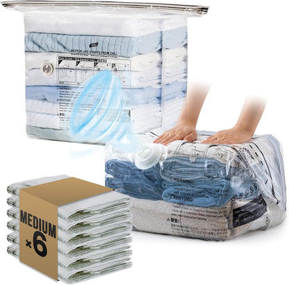 <strong>TAILI Clean Medium Cube Vakuum-Aufbewahrungsbeutel</strong> – Praktische Kompression für Ordnung und Platzersparnis 2