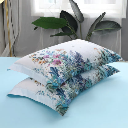 <strong>Violette Blumen Bettbezug-Set</strong> – Zarte Eleganz für Ihr Schlafzimmer 3