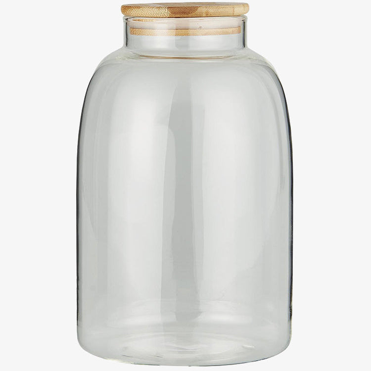 <strong>Vorratsdose Aus Glas Mit Bambusdeckel – Elegante Küchenorganisation</strong> 0
