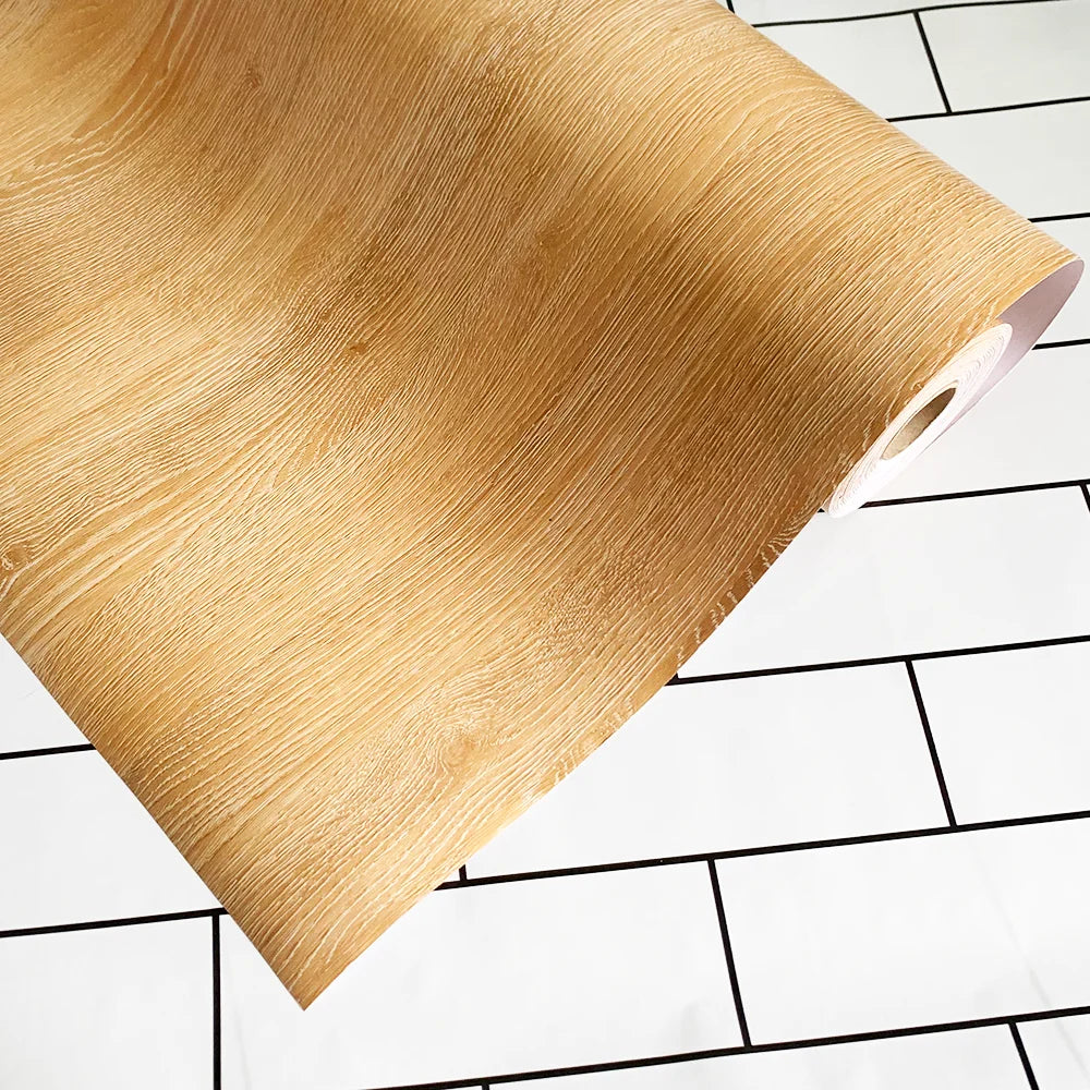 <strong>Wasserdichter PVC-Wandaufkleber Holzmaserung</strong> – Stilvolle und Moderne Wandgestaltung 0