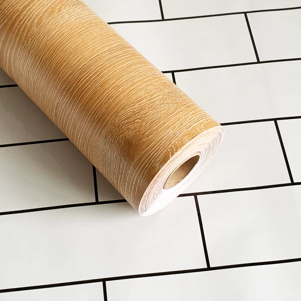 <strong>Wasserdichter PVC-Wandaufkleber Holzmaserung</strong> – Stilvolle und Moderne Wandgestaltung 2